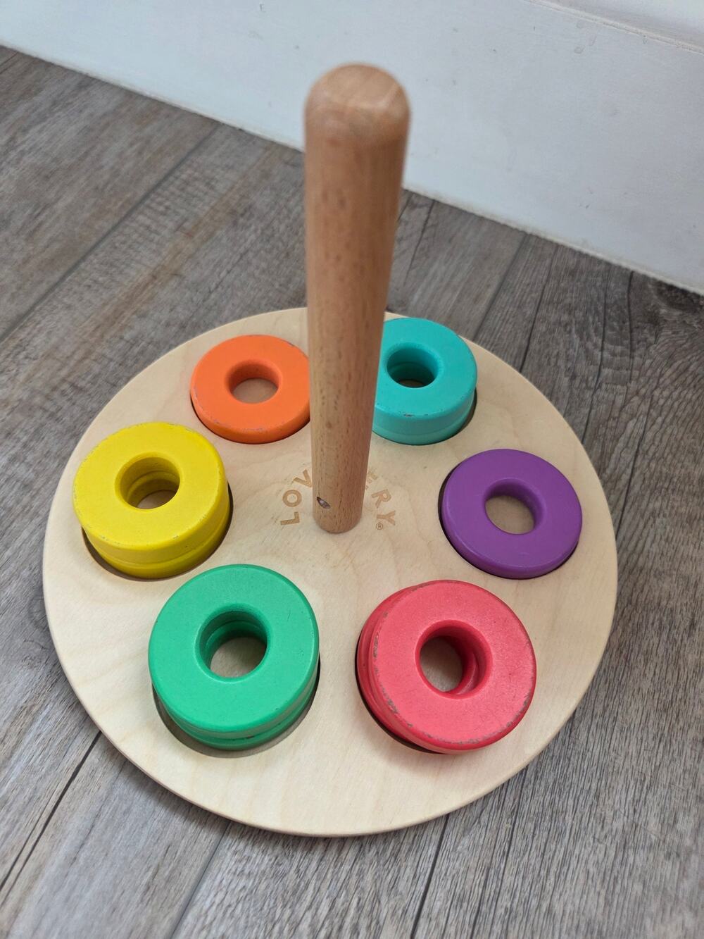 Lovevery Flexible Wooden Ring Stacker Montessori Toy Babbler Play Kit Incomplete
